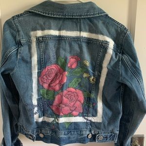 Hand painted denim jacket